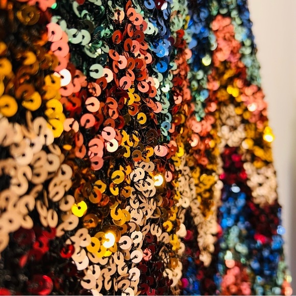 Maeve by Anthropologie Sequin Sparkle Party New Years Party Skirt 6 - Picture 5 of 12